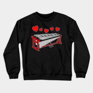 Valentines Vibraphone Vibraphonist Wedding Musician Crewneck Sweatshirt